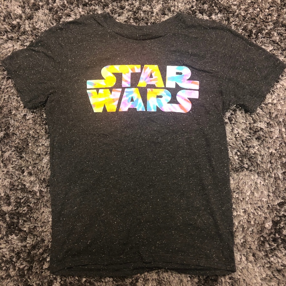 star wars tie dye graphic tee